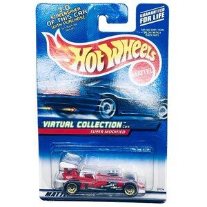 Hot Wheels virtual collection super modified mattel wheels 158 red 1999 new READ